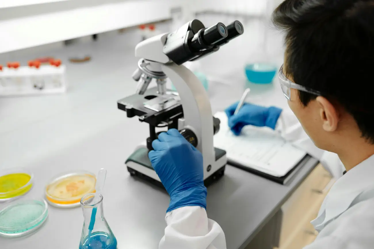 Doctor Explaining Medical Test Results on Clipboard
