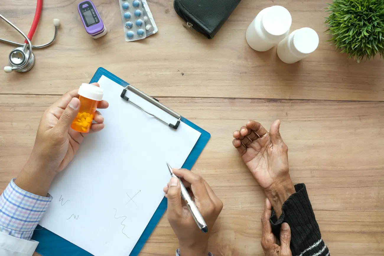 Healthcare Professional Reviewing Patient Records